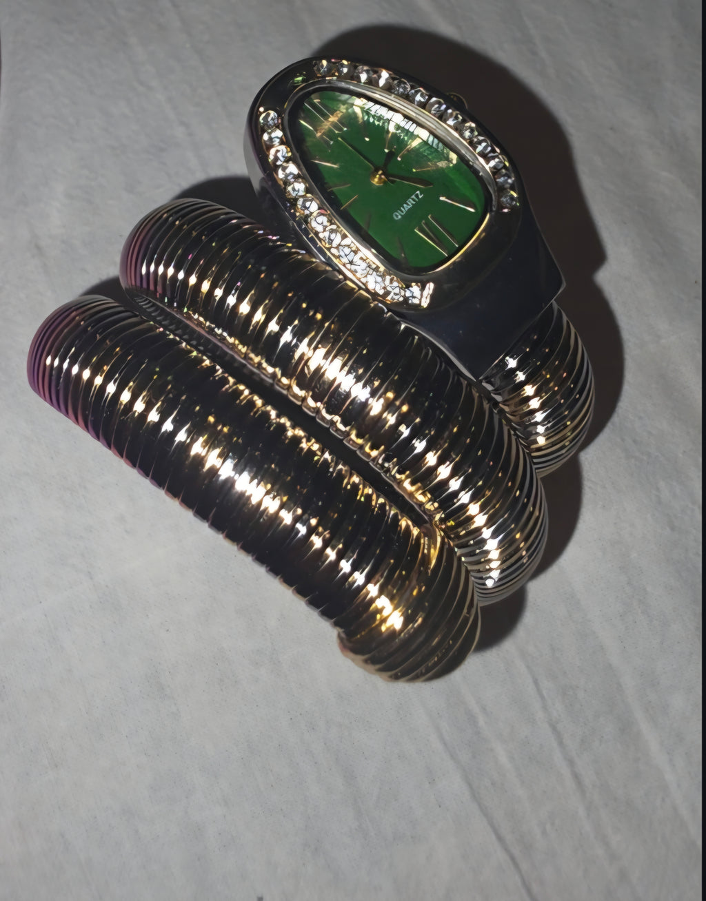 ✨ Luxe Serpent Gold Bracelet Watch for Women | Premium Snake Coil Design | Shoppookie