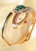 Emerald Serpent Luxe Bracelet Watch